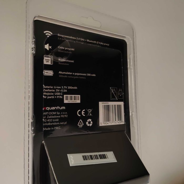 Mysz bezprzewodowa do laptopa komputera.