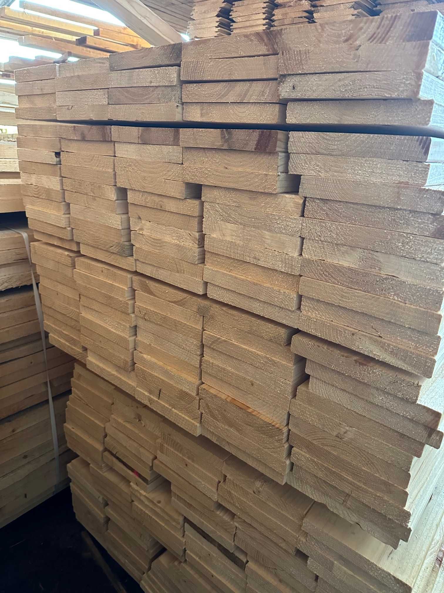 Deska gładka suszona heblowana na taras świerk skandynawski ecowood