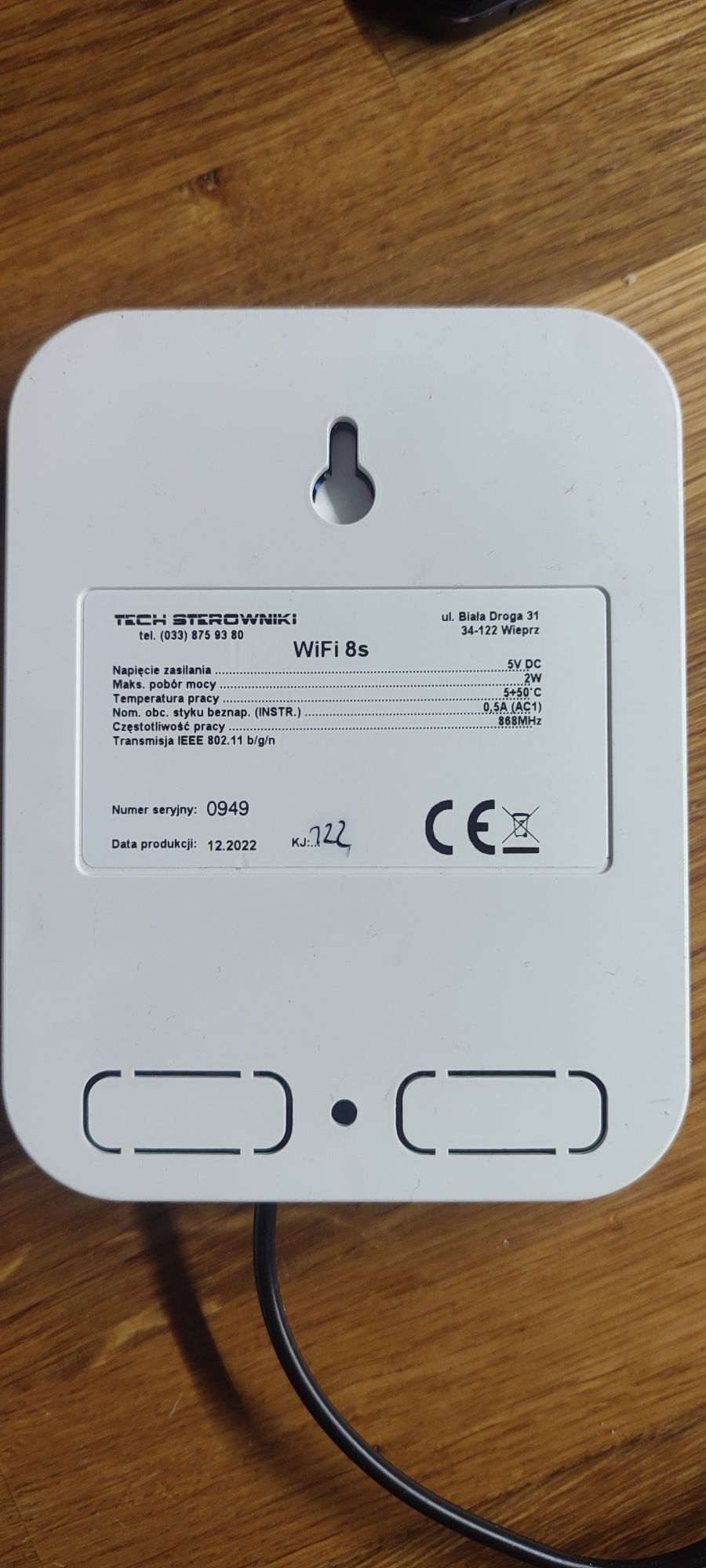 Sterownik TECH 8S Regulator Bezprzewodowy WiFi.