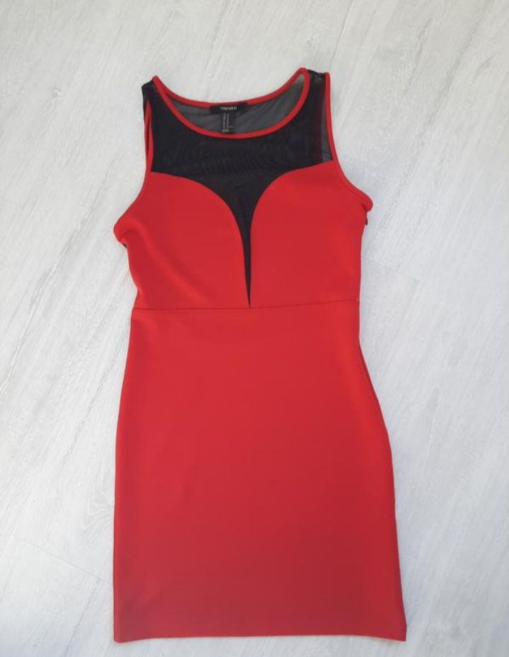 Сукні плаття червона міді платье в рубчик