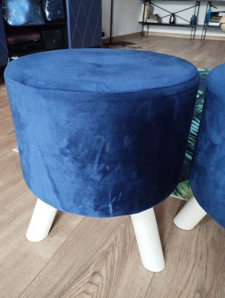 2 szt taboret granat Velvet