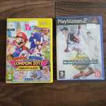Gra Wii Mario & sonic London oraz gra tenis ziemny Perfect Ace PS2