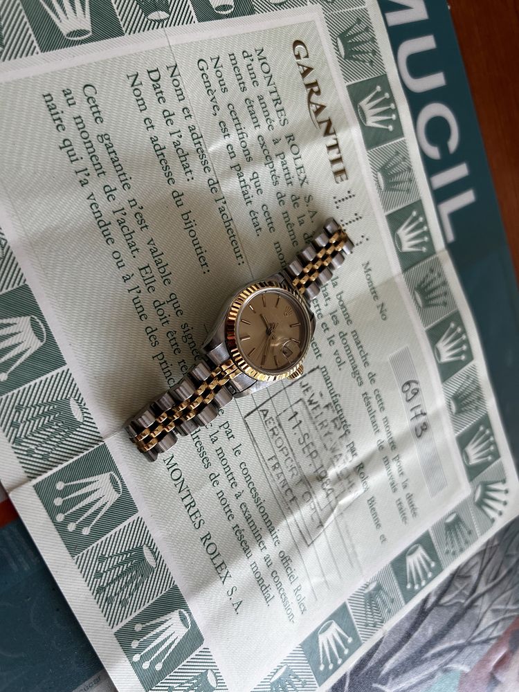 Rolex Datejust 26mm Aço e Ouro