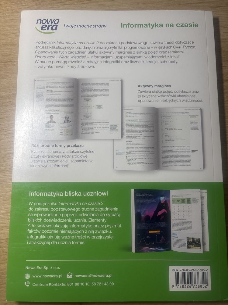 Informatyka na czasie 2, zakres podstawowy, liceum i technikum