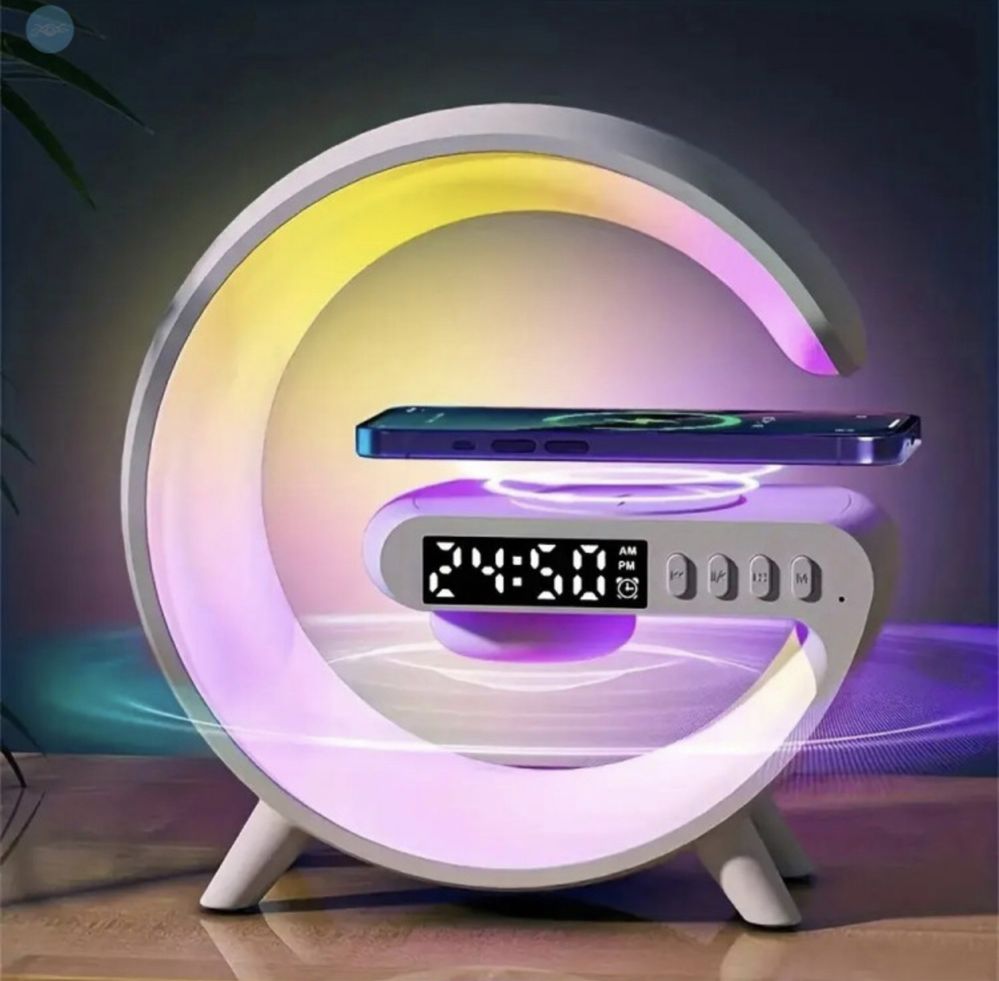 Lampka LED zegarek indukcyjna ładowarka