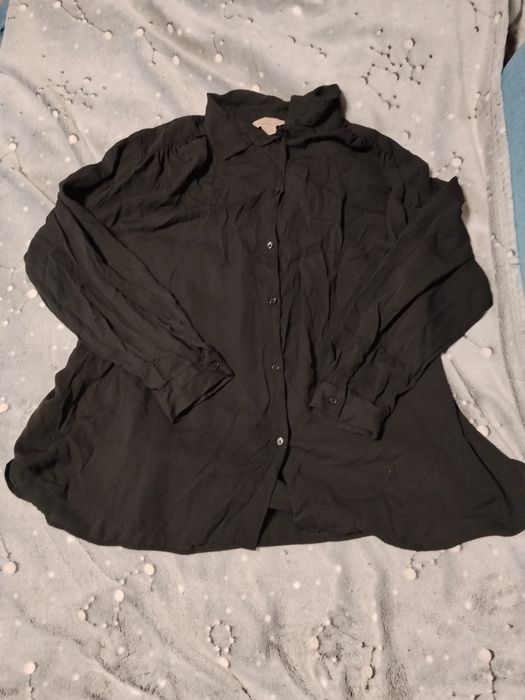 Czarna damska koszula hm xxxl oversize plus size