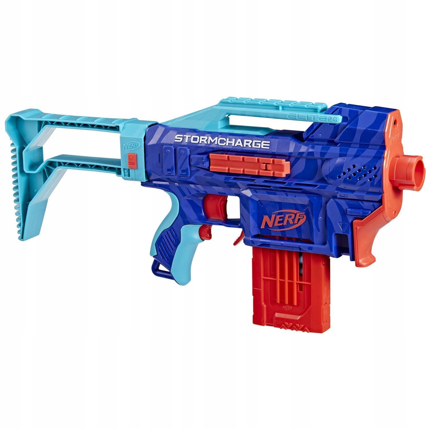 pistolet nerf elite 2.0 automatyczny stormcharge 4w1 + 20 strzałek