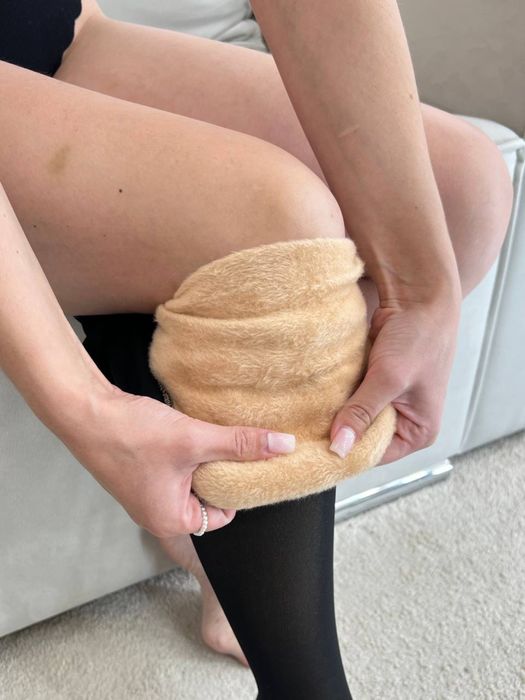 Колготи теплі на хутрі з коригуючими трусиками та ефектом голої ніжки