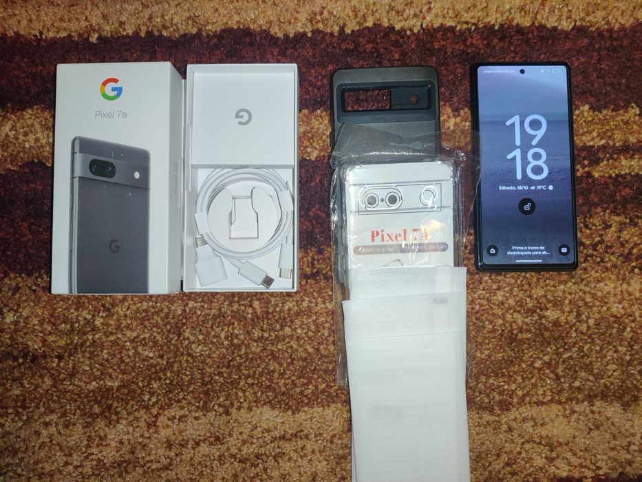 Google Pixel 7a, 128GB 8GB RAM, Charcoal (Cinza), c/ garantia