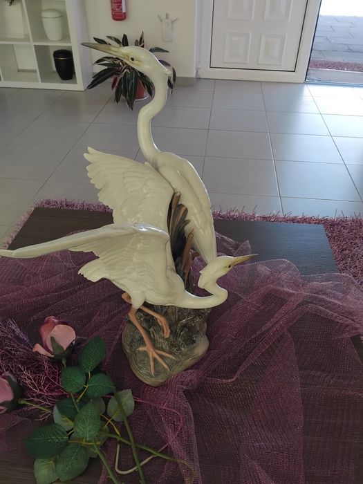 Escultura em Porcelana Garças Lladró - Animais