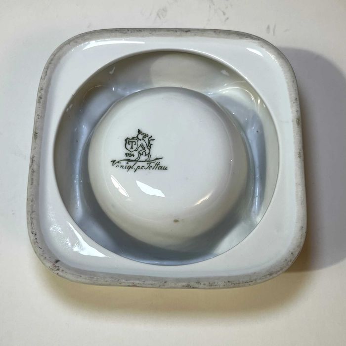 Stara reklamowa popielniczka Weinbrennerei Scharlachberg Meisterbrand