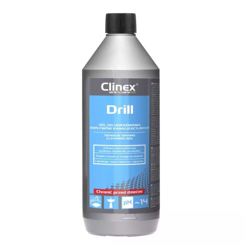 Clinex Drill 1L Żel do udrażniania odpływów