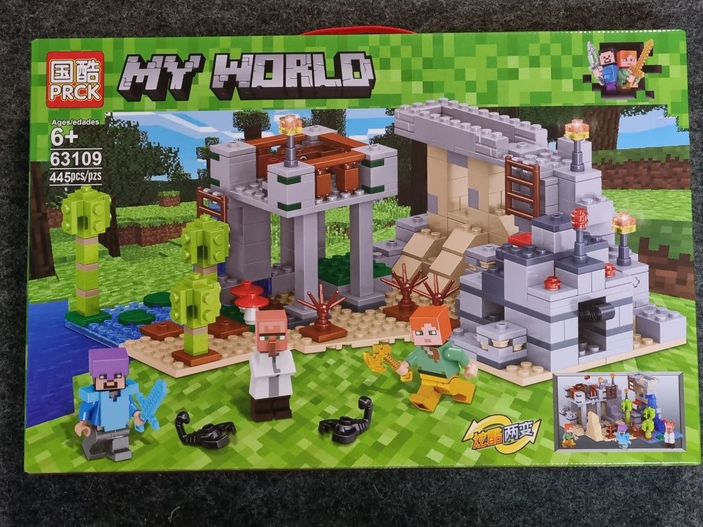 Klocki Minecraft MY WORLD PRCK Świątynia 445 ele, do wybotu 6 wzorów
