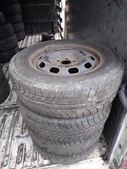 Колеса в сборе, Шкода Тур, Гольф 4. 5/100/15. Шины зима 195/65/15.