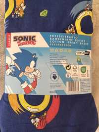 Grantowe nowe prześcieradło Sonic 100% bawełna