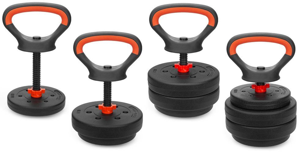 Kettlebell regulowany 7,5kg hantla kettle odważnik kettla zestaw KR