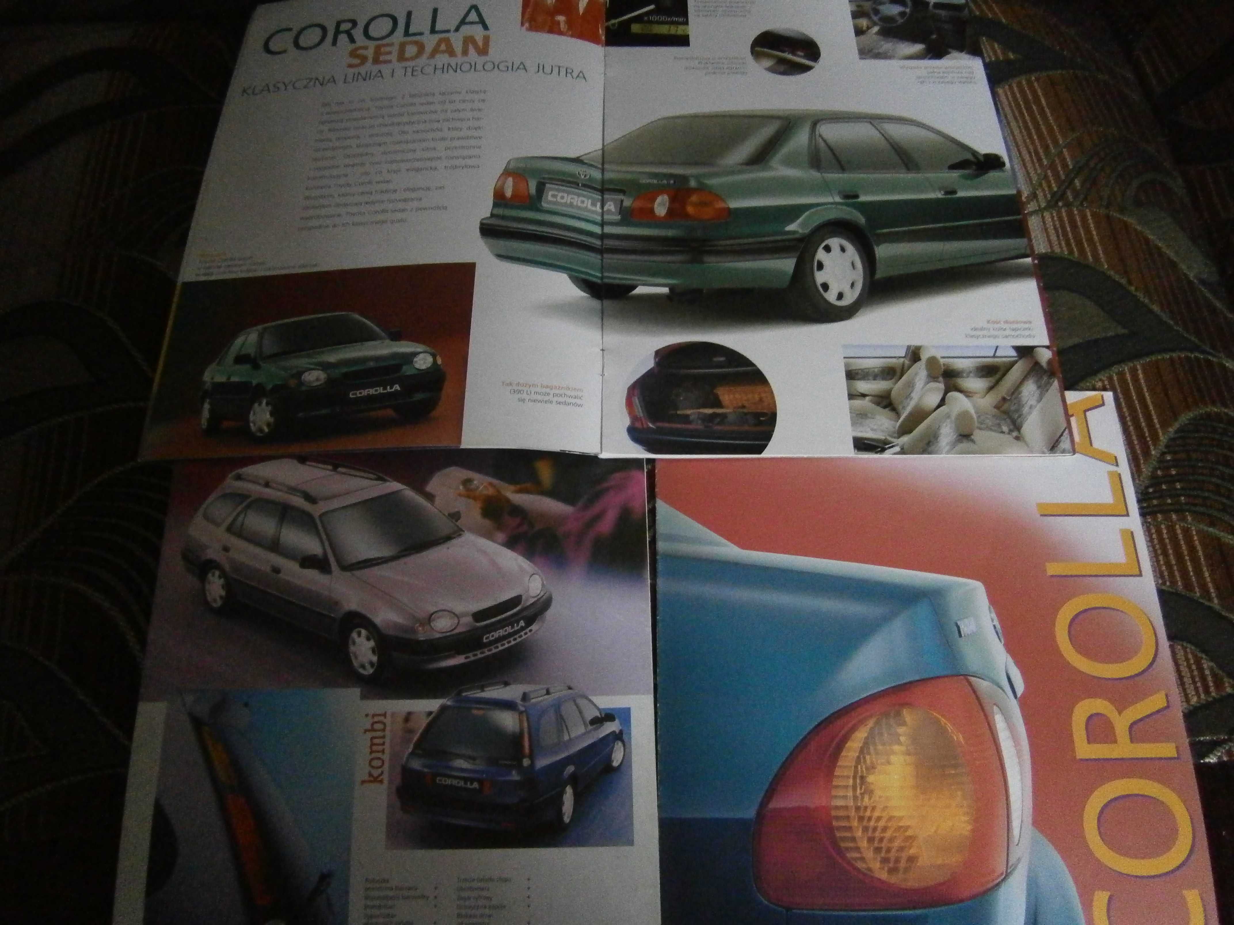 Folder prospekt Toyota Corolla