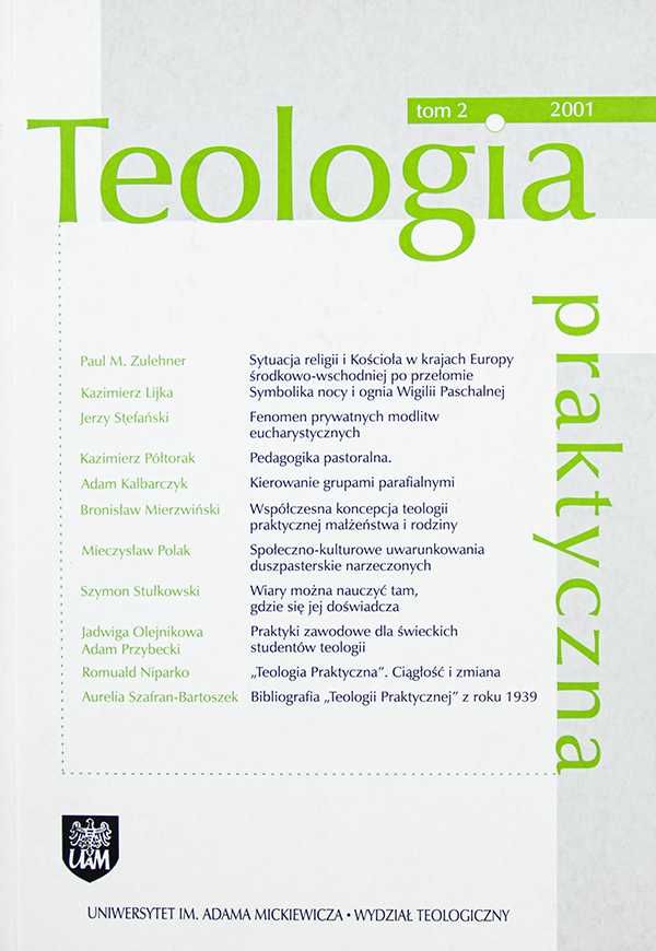 Teologia praktyczna tom 2 - 2001