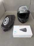 Capacete HJC C91 Matt Black Grey + Bluetooth SMART HJC 10B