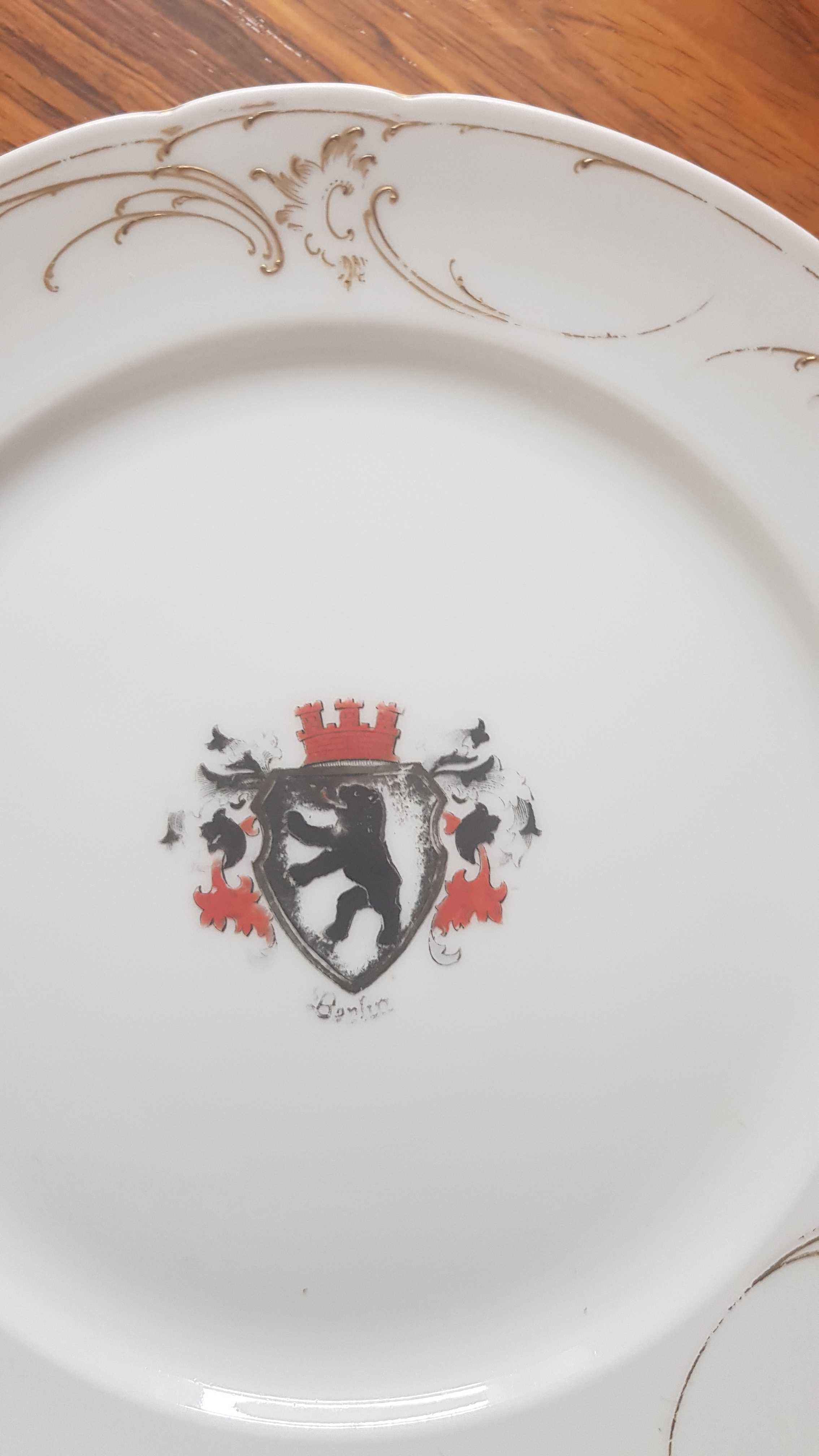 Patera talerz porcelana sygnowana KPM Berlin z końca XIX wieku