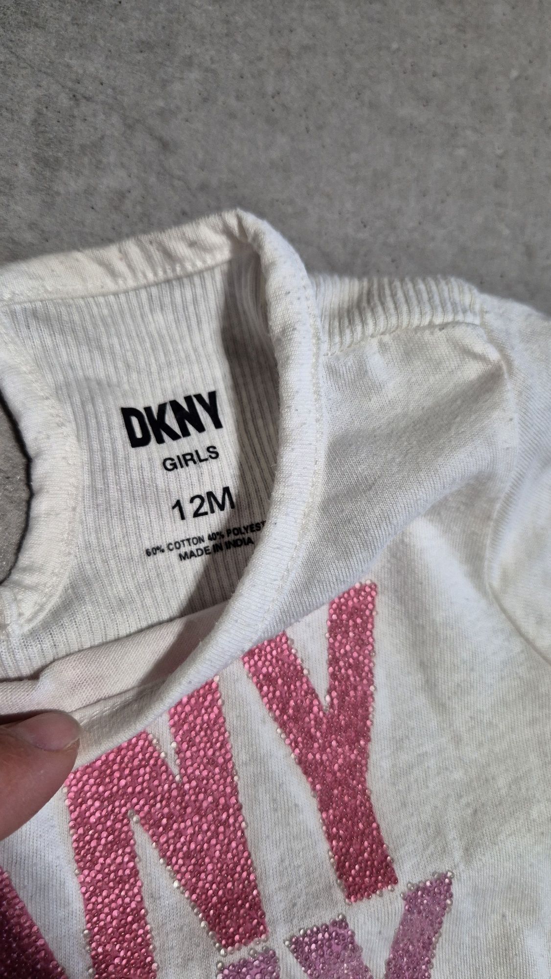 DKNY koszulka i legginsy komplet zestaw dla dziewczynki