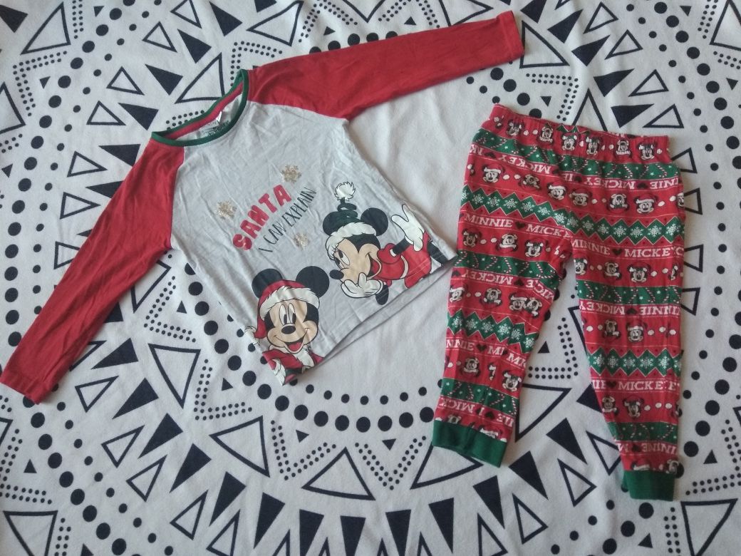 Piżama dwuczęściowa Myszka Minnie Miki Boże Narodzenie 104 Disney