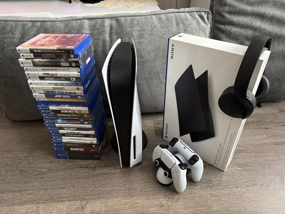 PLAYSTATION 5 BLU-RAY 825GB + 1TB SSD +26 дисків та інше, мегакомплект