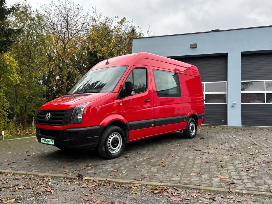 Volkswagen Crafter  2.0 140KM*2013*L2H2*6 osobowy*Brygadówka*Klimatyzacja*Tempomat*