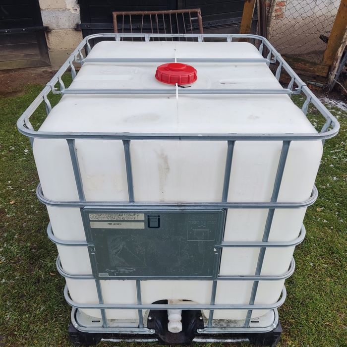 Mauzer 1000l zbiornik dowóz pojemnik na wodę beczka bańka paliwo