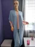 Błękitny sweterek/kardigan-Mona Maxi XXXL