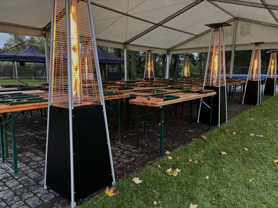 Parasole grzewcze piramidy kolumny wynajem