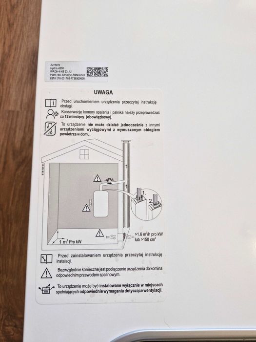 Junkers hydro 4200 wrd9-4kb 23 piecyk gazowy