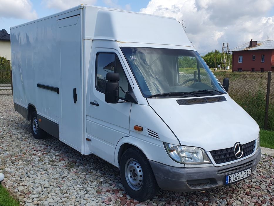 Mercedes Sprinter klima tempomat webasto pocztowy kontener kamper W903