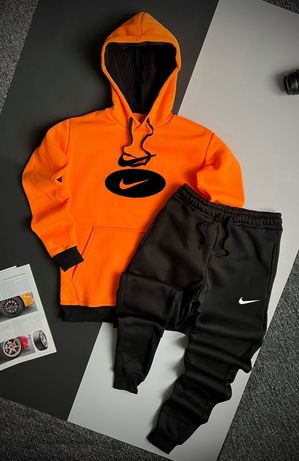 Стильний теплий чоловічий спортивний костюм Nike. Худі + Штани