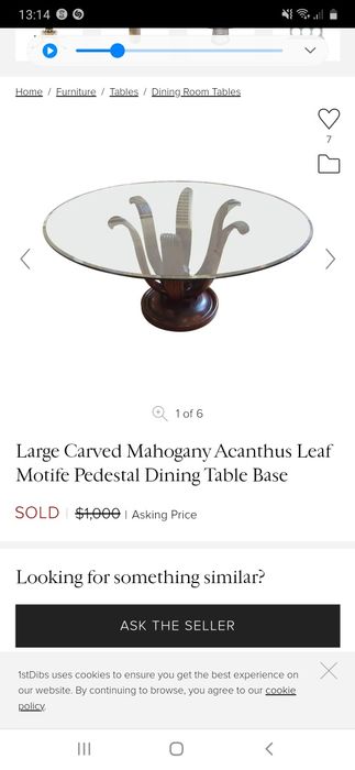 Антикваріатний стіл але без скла