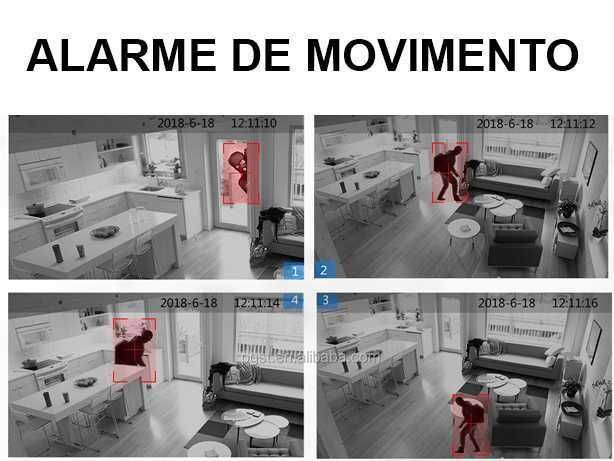 Alarme Tuya GSM/WiFi Sem Fios Câmara Sensor Gás Android/iOS (NOVO)