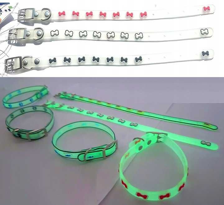Obroża fluorescencyjna świecąca dla psa kota