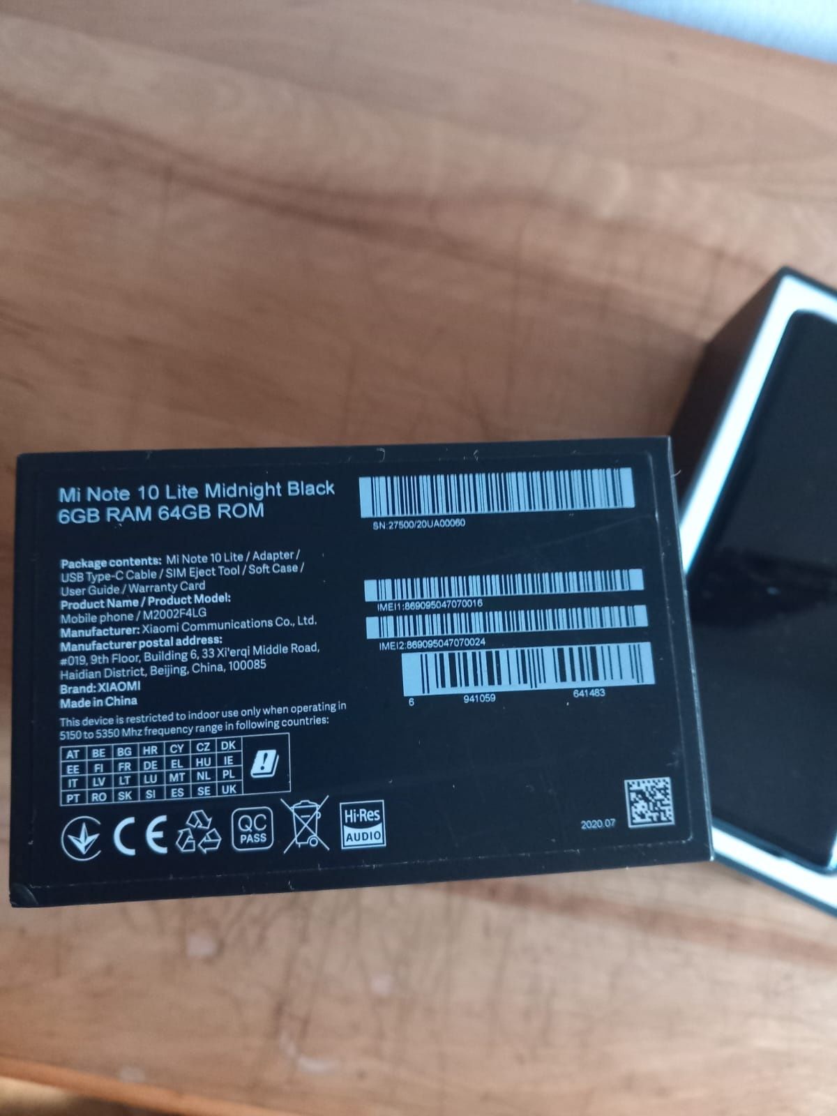 Xiaomi Mi Note 10 Lite 64GB Black - Desbloqueado Dual SIM