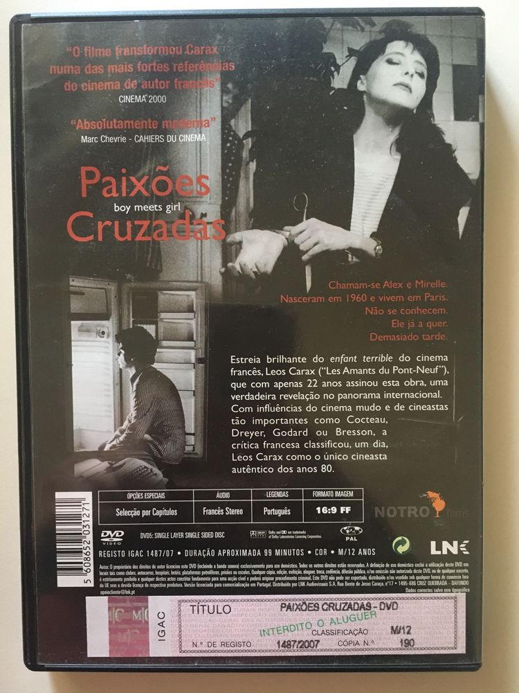 #dvd #filme - #paixões #cruzadas - novo