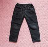 Denim Co. Ciemnoszare elastyczne jeansy r.98