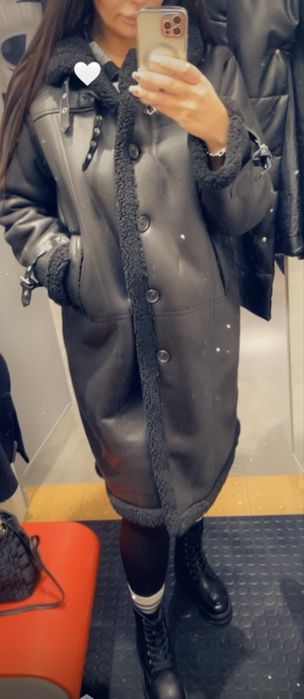 Дублянка зимова жіноча дубленка зимняя