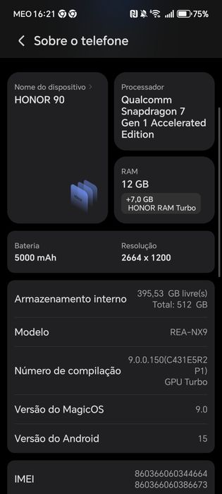 Telemóvel Huawei Honor 90