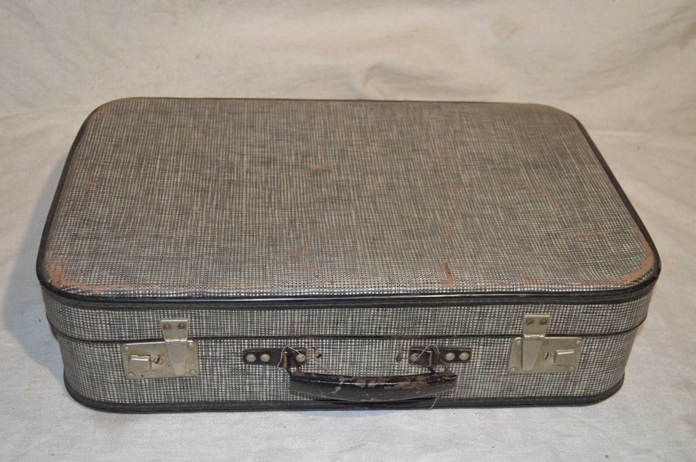 walizka prl stary kufer podróżny antyk retro 54x36x14
