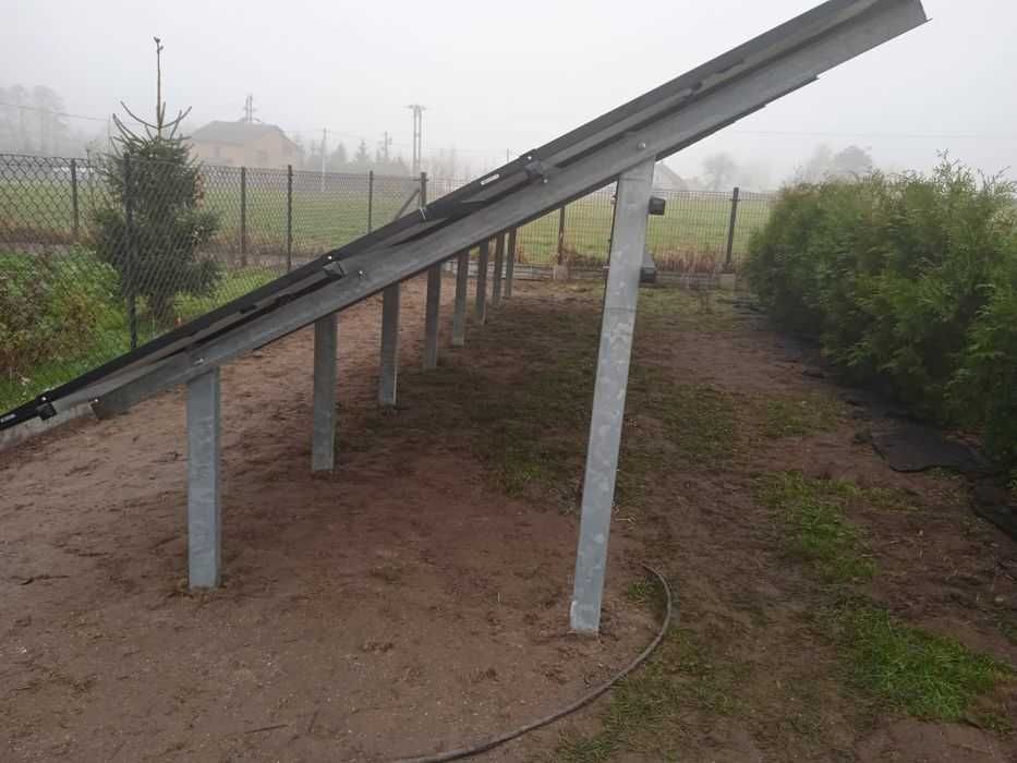 Stelaż pod panele fotowoltaiczne konstrukcja