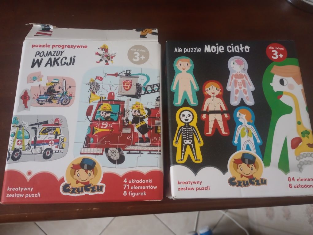 Puzzle moje ciało i pojazdy