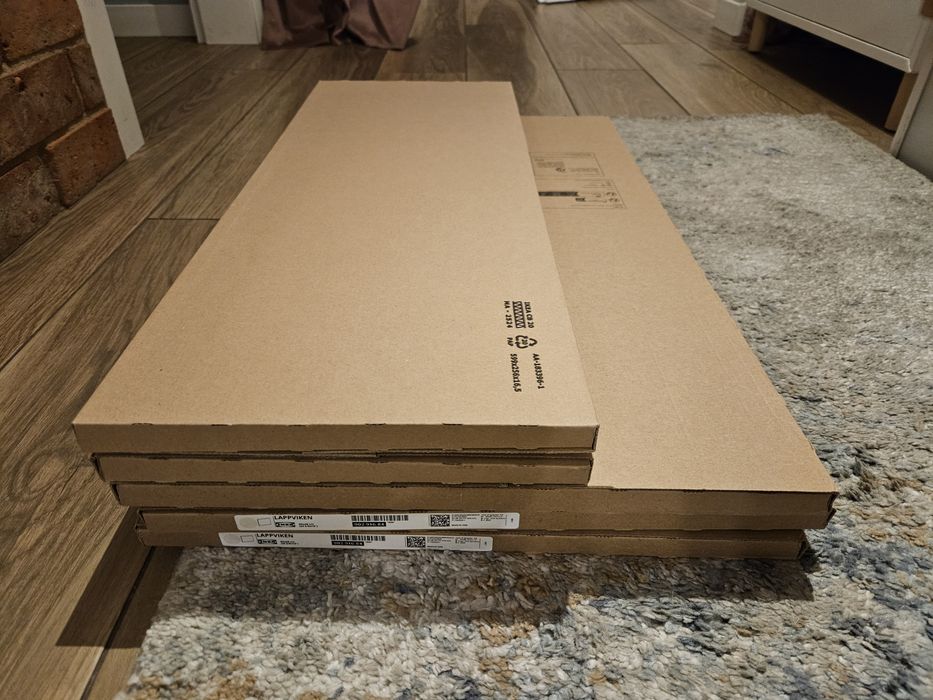 IKEA BESTA \ LAPPVIKEN Front szuflady\drzwi szare wysoki połysk 5szt