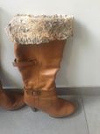 Skórzane kozaki kamel Lasocki 39/40, skóra naturalna camel