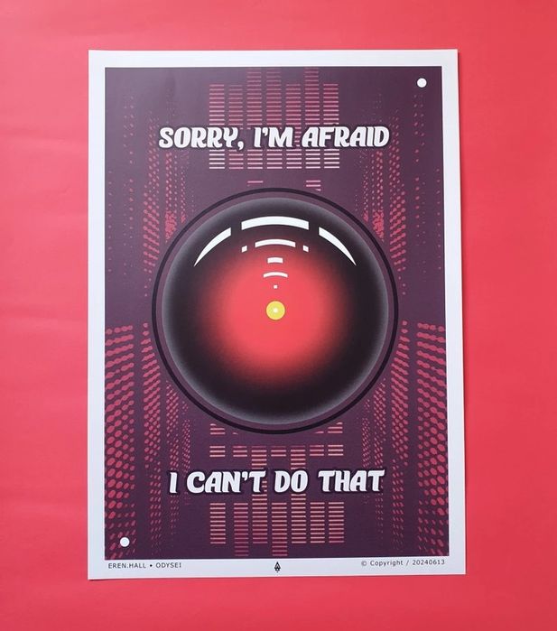 Plakat autorski A3 297x420mm Odysei Grafika, interpretacja, dla kinoma