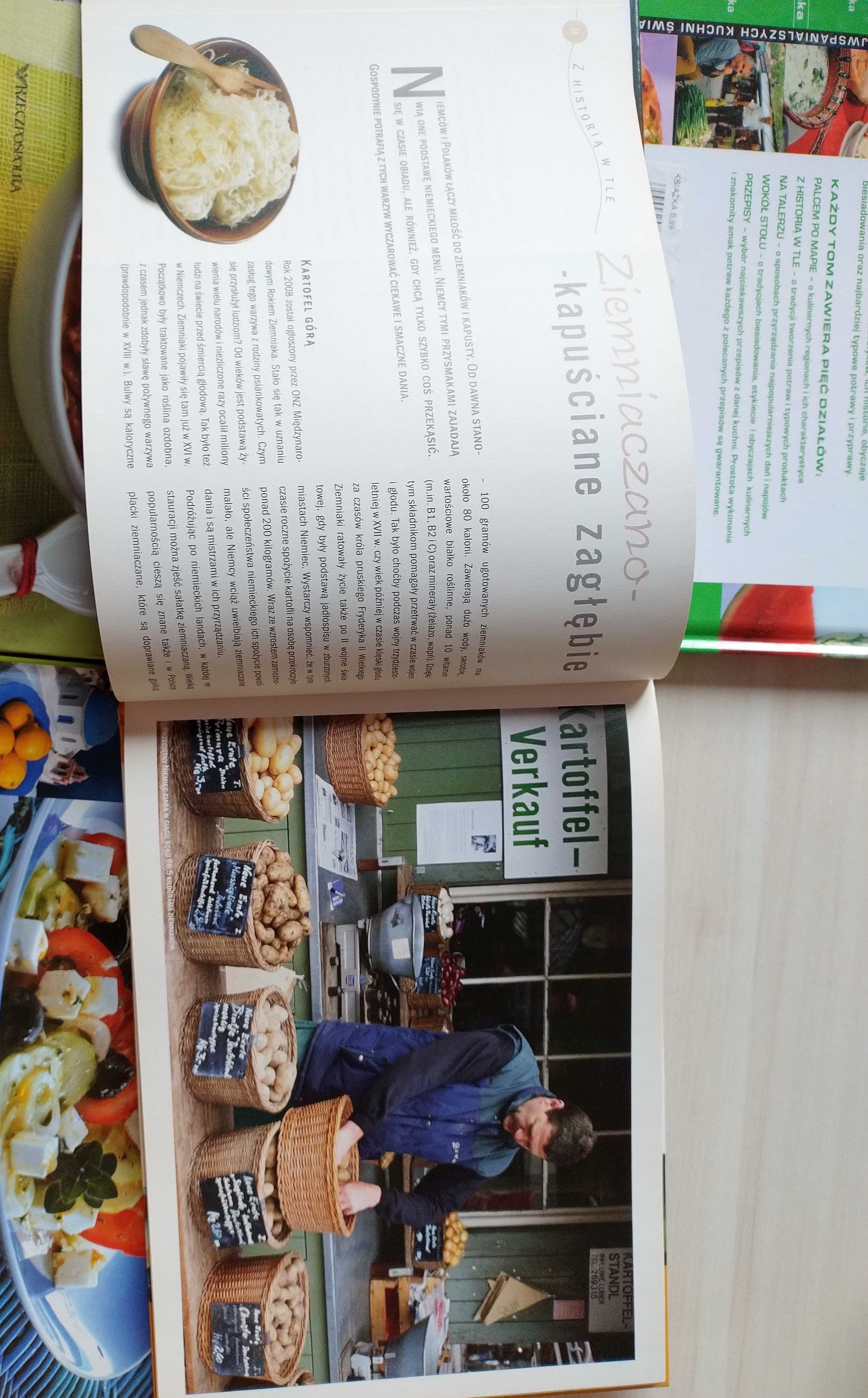 4 książki z serii Podróże kulinarne, kuchnia grecka, chińska, bułgarsk