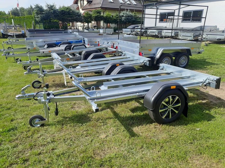 Brenderup Przyczepa MC-2 na dwa motocykle na kołach ALU,  Przyczepy lekkie 750kg PROMOCJA, DUŻY WYBÓR